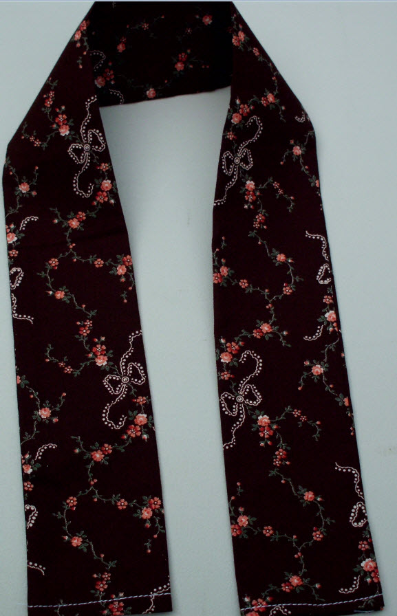 Dog Collar Cover - Brown Floral Pattern - Image 2