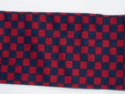 Dog Collar Cover - Red Blue Checkerboard
